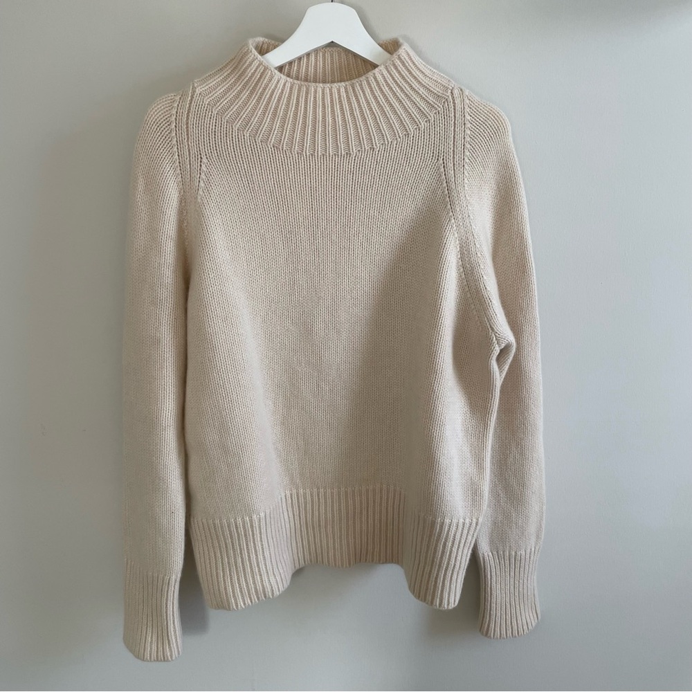 COS funnel neck pure cashmere chunky sweater